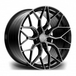 Riviera RF108 Black Polished Dark Tint Angle