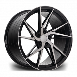 Riviera RF109 Black Polished Dark Tint Angle