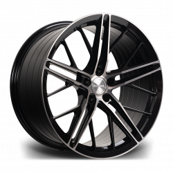 Riviera RF4 Black Polished Dark Tint Angle