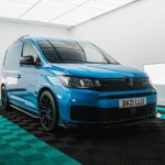 Blue Volkswagen Caddy MK5 Riviera RF5 GB