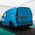 Blue Volkswagen Caddy MK5 Riviera RF5 GB