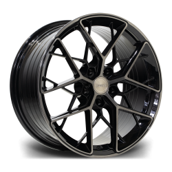 Riviera RF3 Black Polished Dark Tint Angle