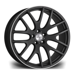 Riviera RV117 Satin Black Polished Lip angle