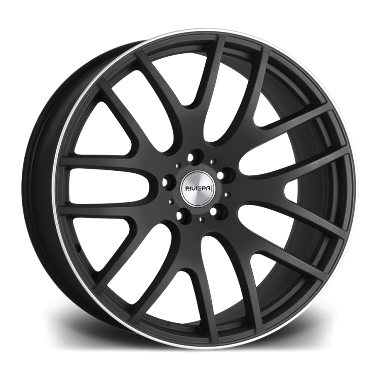 Riviera RV117 Satin Black Polished Lip angle