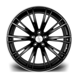 Riviera RV192_MattBlackPolishedLip_Face