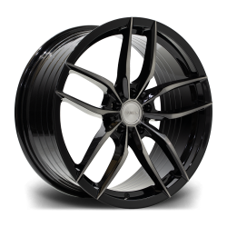 Riviera RV195 Black Polished Dark Tint Angle