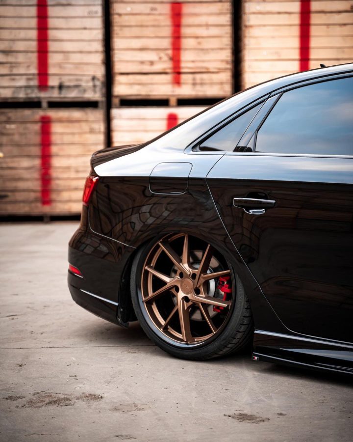 Audi S3 Saloon Riviera RF1 Matt Bronze GB Lip