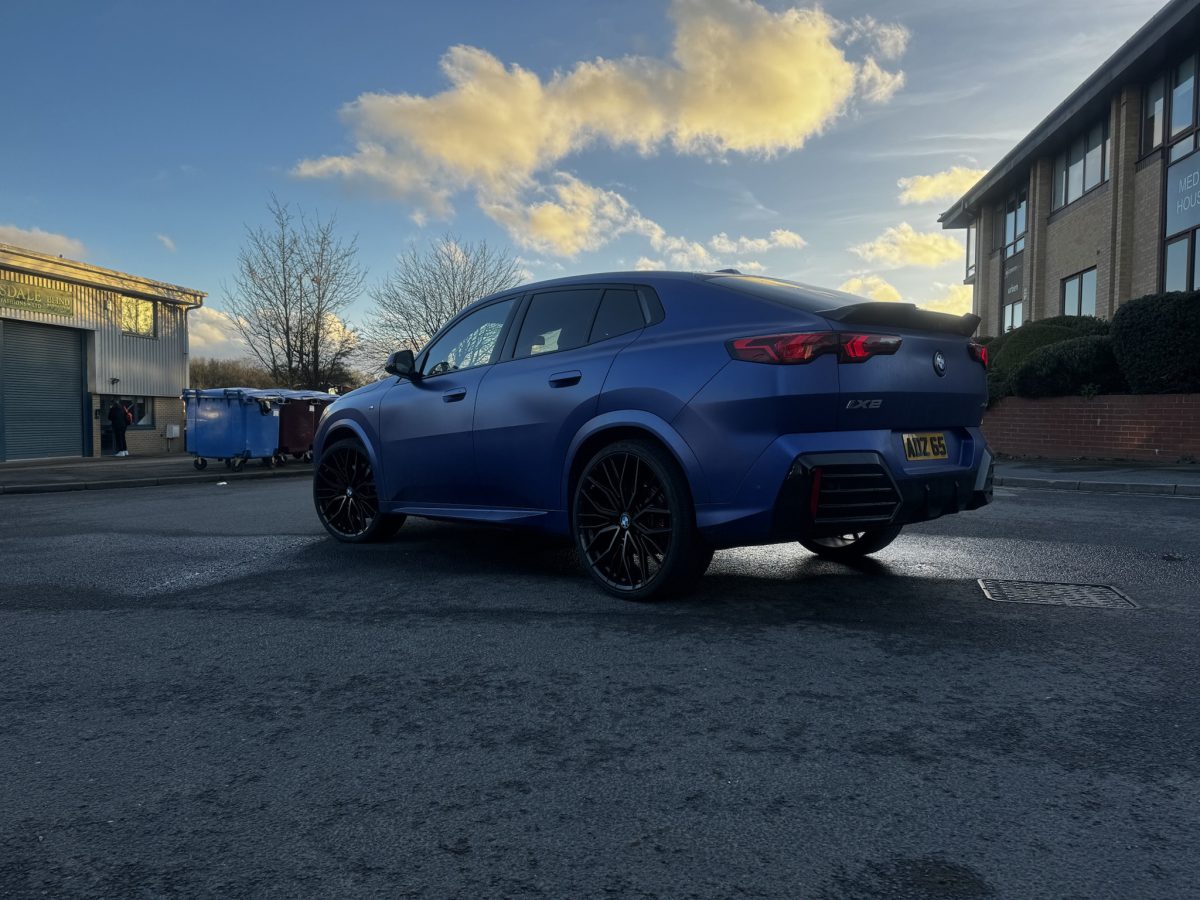 BMW iX2 30 M Sport X Drive 22x9 Riviera RF9 Black Polished Dark Tint