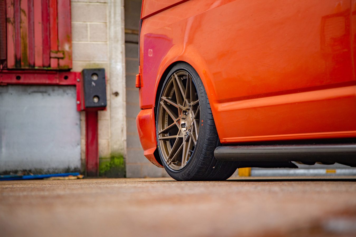 Bagged Volkswagen Transporter T5 Riviera RF2 Bronze