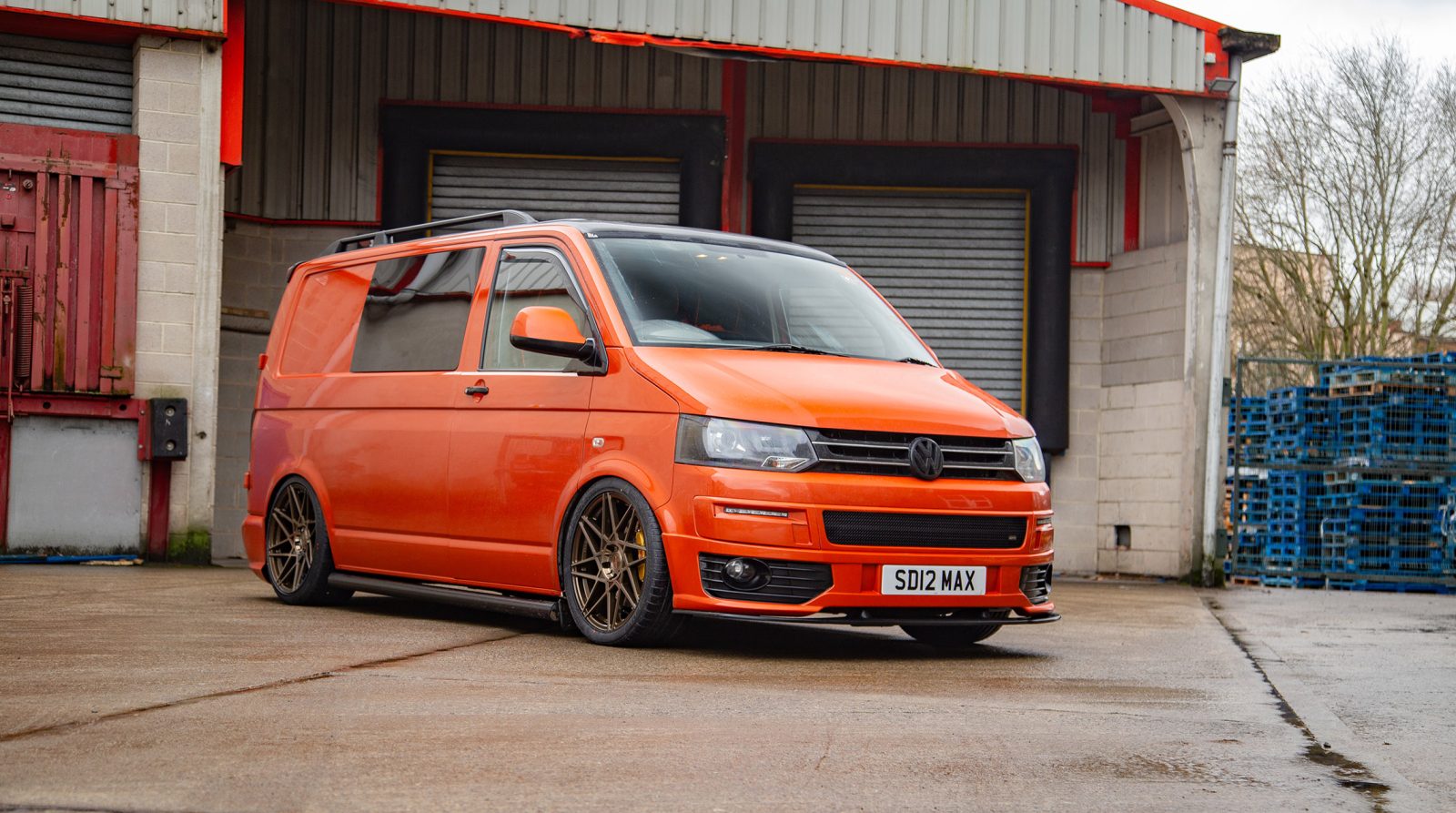 Bagged Volkswagen Transporter T5 Riviera RF2 Bronze