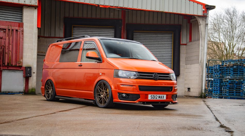 Bagged Volkswagen Transporter T5 Riviera RF2 Bronze