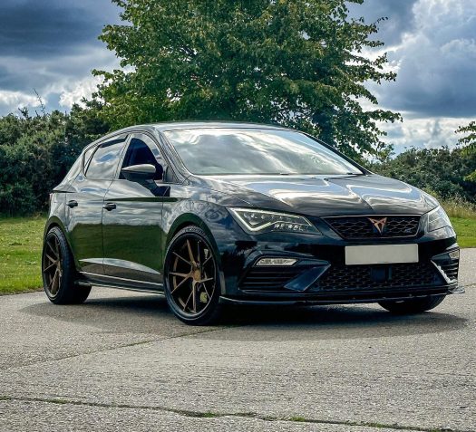 Cupra Leon 19x9_5 ET45 + 12mm spacers Riviera RF1 Matt Bronze