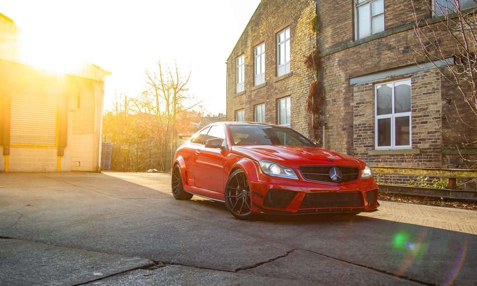 Mercedese C63 W204 Riviera RF107 Black Polished Dark Tint