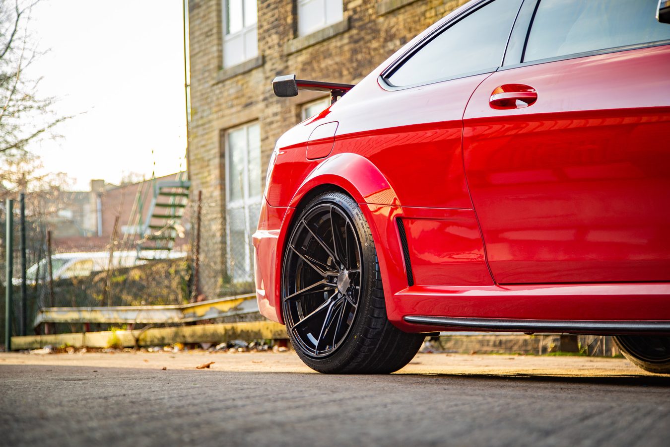 Mercedese C63 W204 Riviera RF107 Black Polished Dark Tint