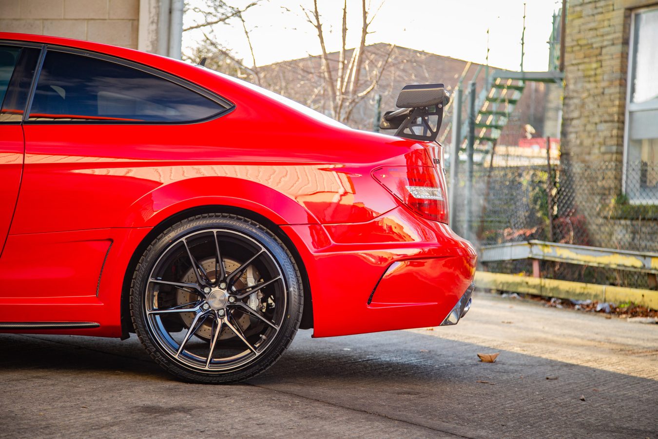 Mercedese C63 W204 Riviera RF107 Black Polished Dark Tint