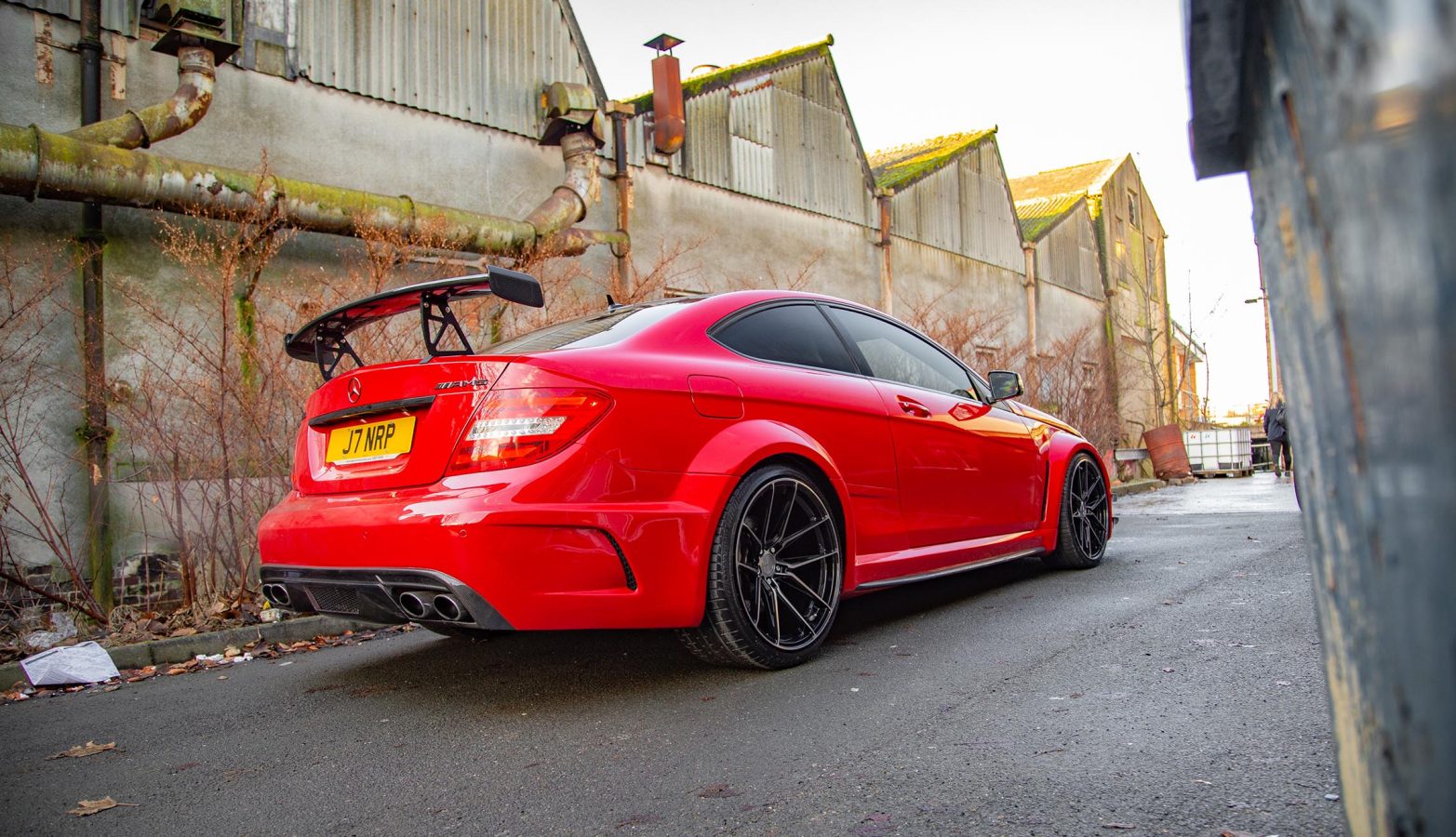 Mercedese C63 W204 Riviera RF107 Black Polished Dark Tint