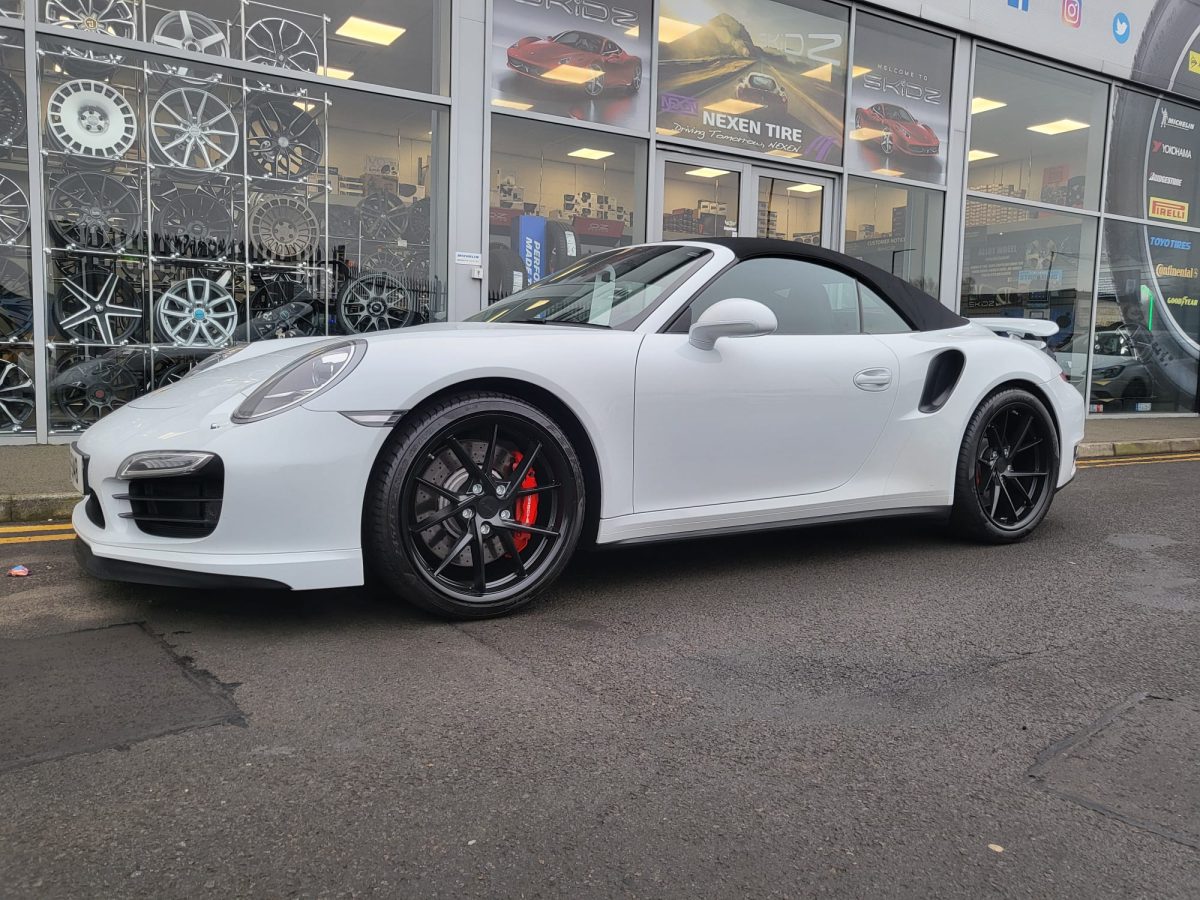 Porsche 911 Turbo PDK Convertible Riviera RF1 Matt Black