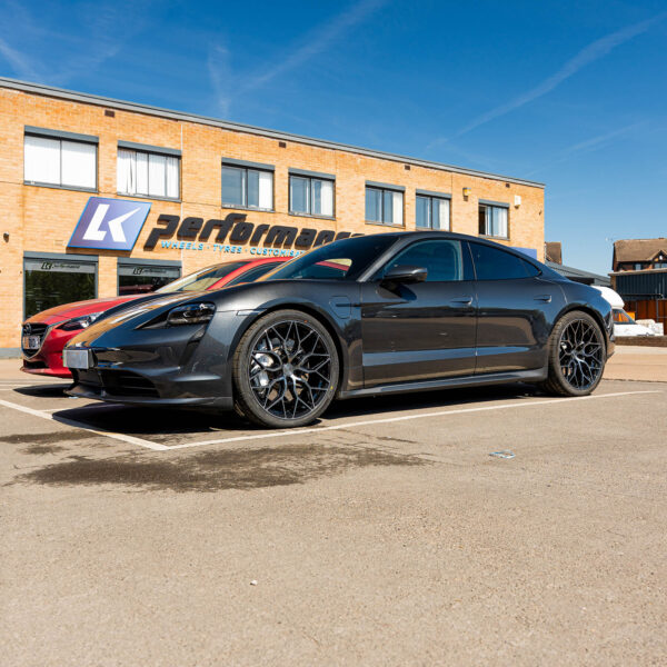 Porsche Taycan Turbo Riviera RF108 Black Polished Dark Tint