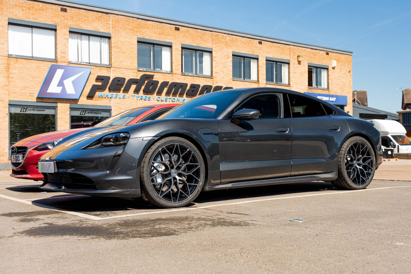 Porsche Taycan Turbo Riviera RF108 Black Polished Dark Tint