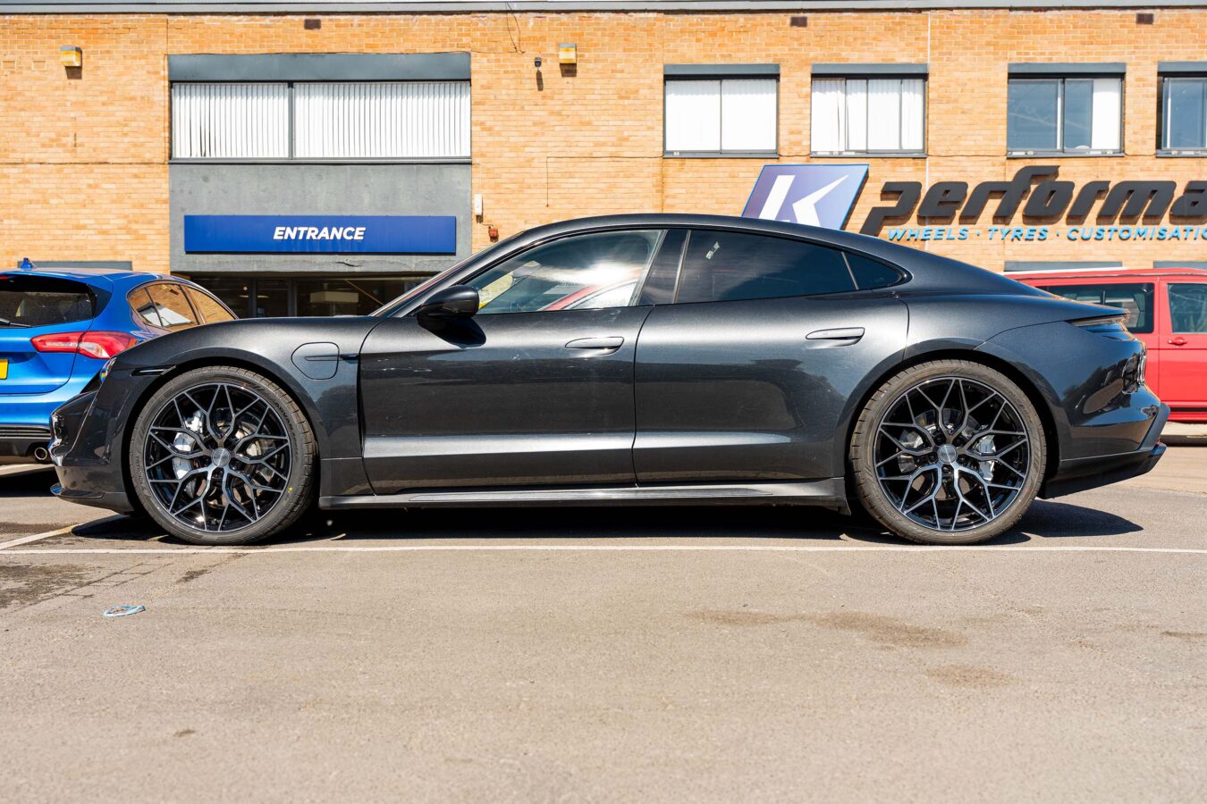 Porsche Taycan Turbo Riviera RF108 Black Polished Dark Tint