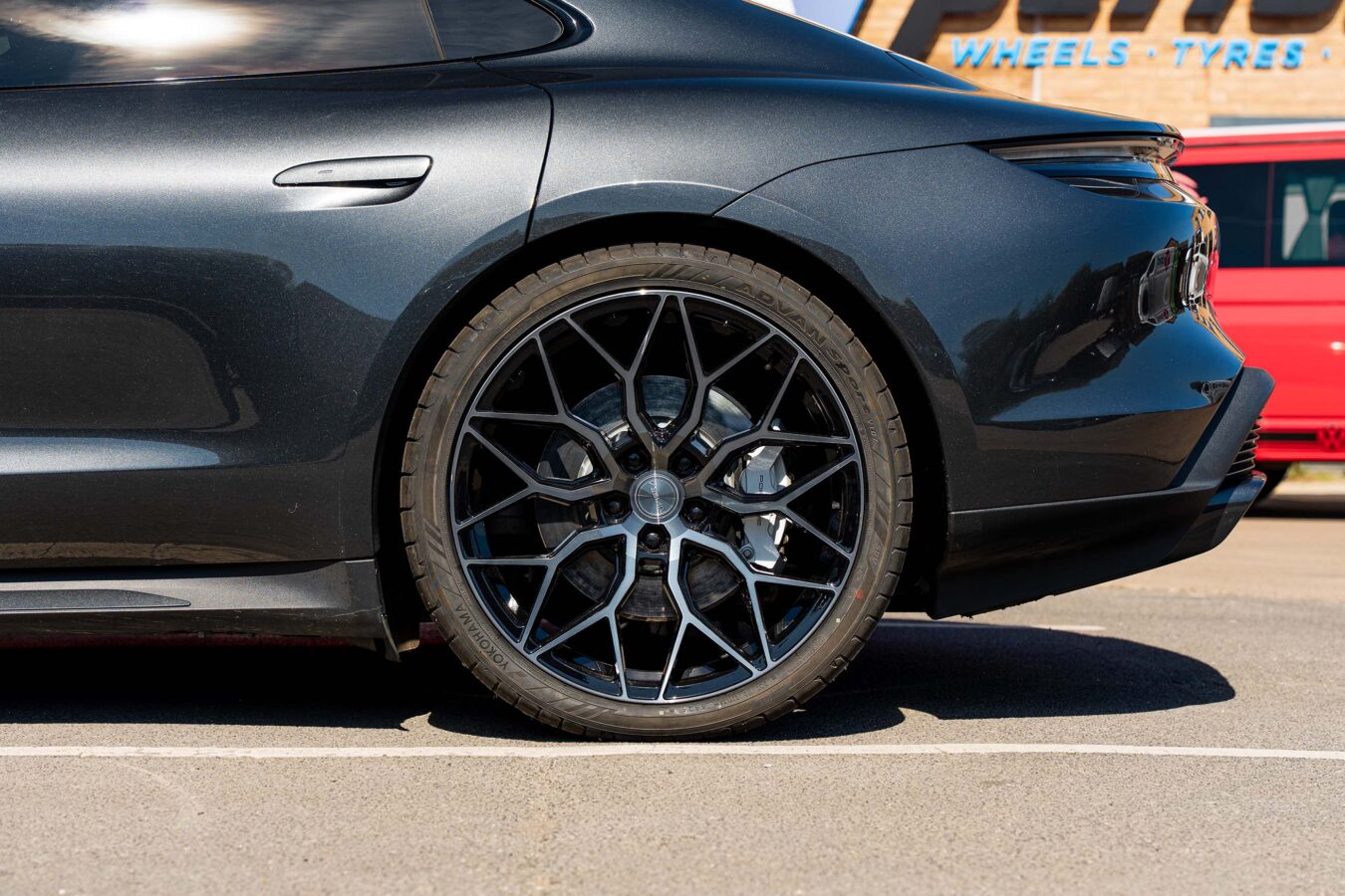 Porsche Taycan Turbo Riviera RF108 Black Polished Dark Tint