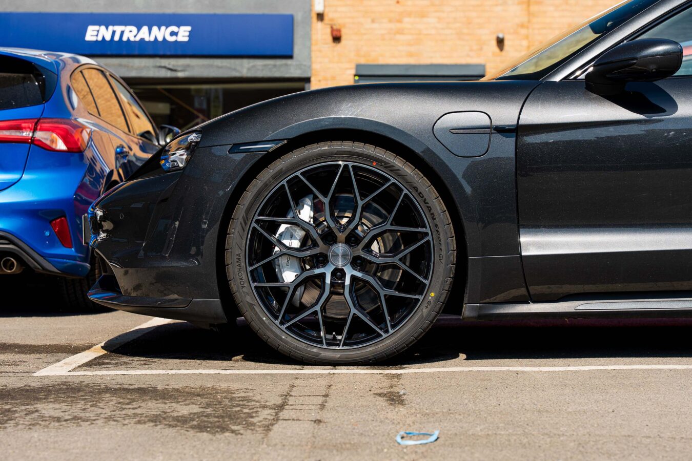 Porsche Taycan Turbo Riviera RF108 Black Polished Dark Tint