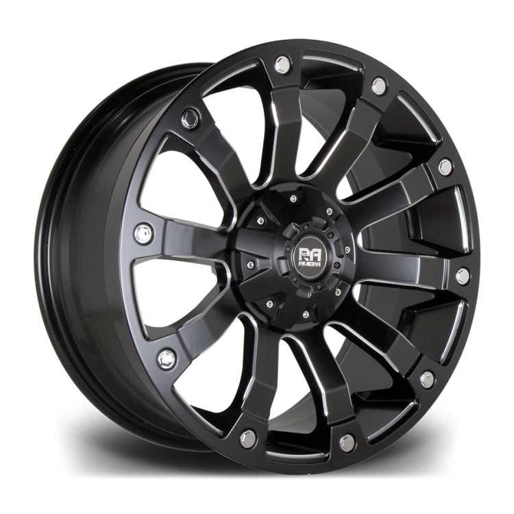 Riviera RX500 Satin Black Milled Angle