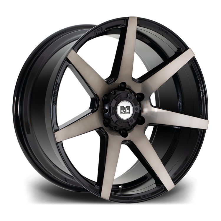 Riviera RX950 Black Polished Dark Tint Angle