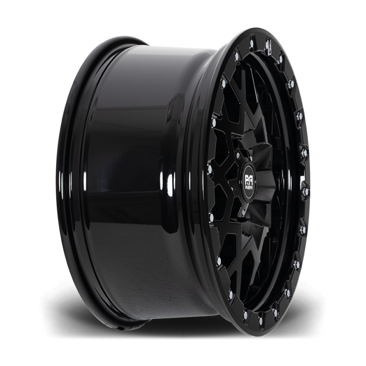 Riviera RXS1 Gloss Black Chrome Rivets Concave