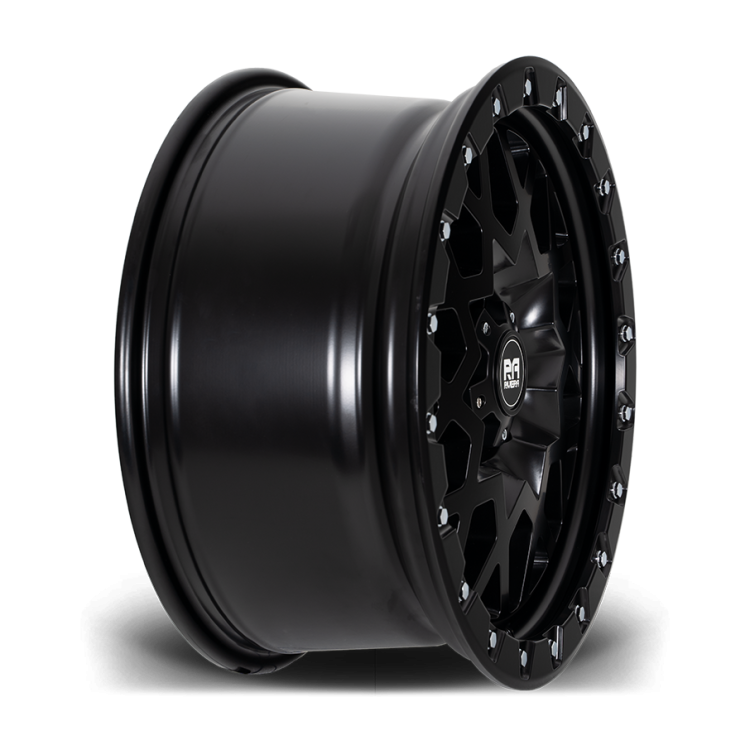 Riviera RXS1 Matt Black Chrome Rivets Concave