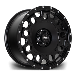 Riviera RXS2 Satin Black Chrome Rivets Angle