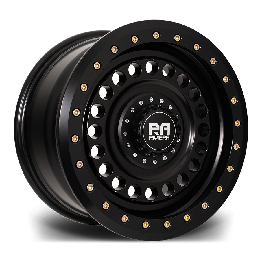 Riviera RXS3 Matt Black Bead Lock 2pc Angle