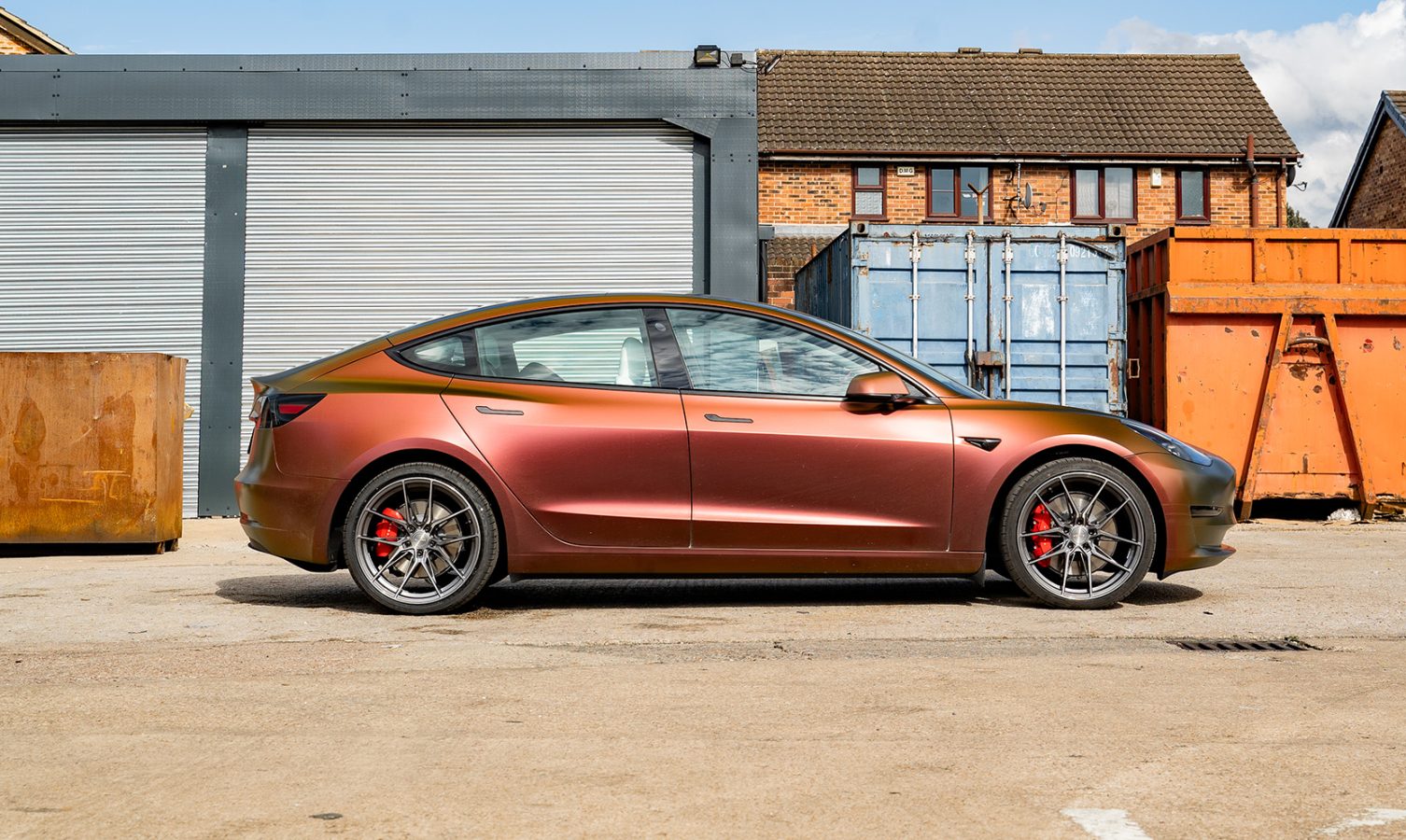 Tesla Model 3 Performance AWD Riviera RF107 Carbon Grigio