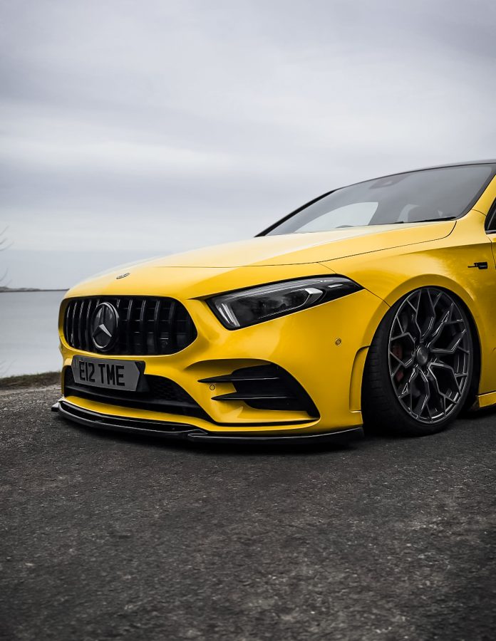 Mercedes A35 AMG Yellow Riviera RF5 Carbon Grigio