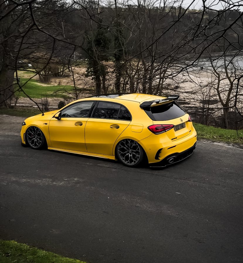 Mercedes A35 AMG Yellow Riviera RF5 Carbon Grigio