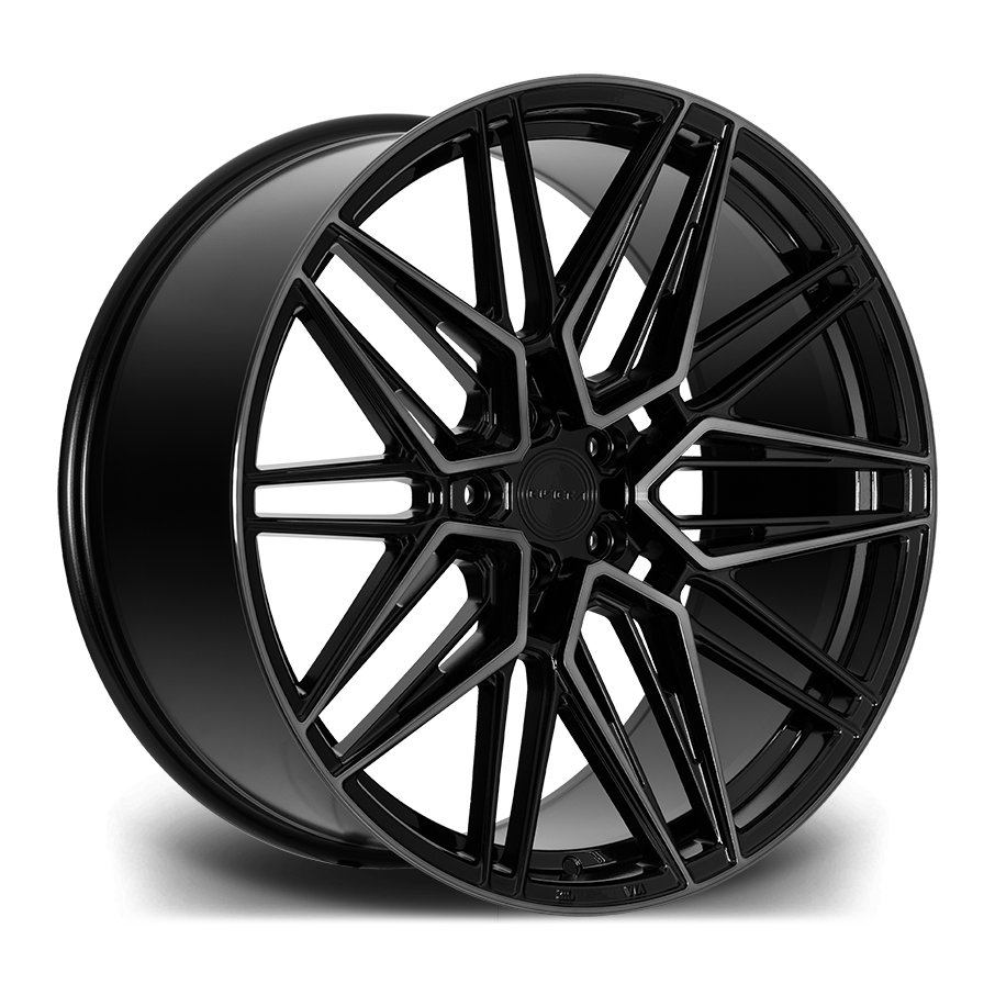 Riviera RF10 Black Polished Dark Tint Angle