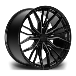 Riviera RF9 Black Polished Dark Tint Angle