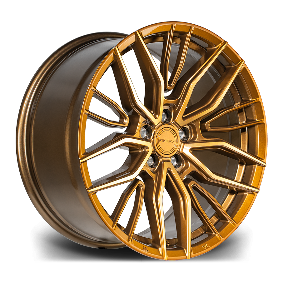 Riviera RF9 Bronze Polished 19x9_5 Angle