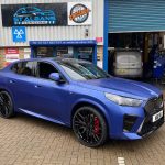 BMW iX2 30 M Sport X Drive 22x9 Riviera RF9 Black Polished Dark Tint