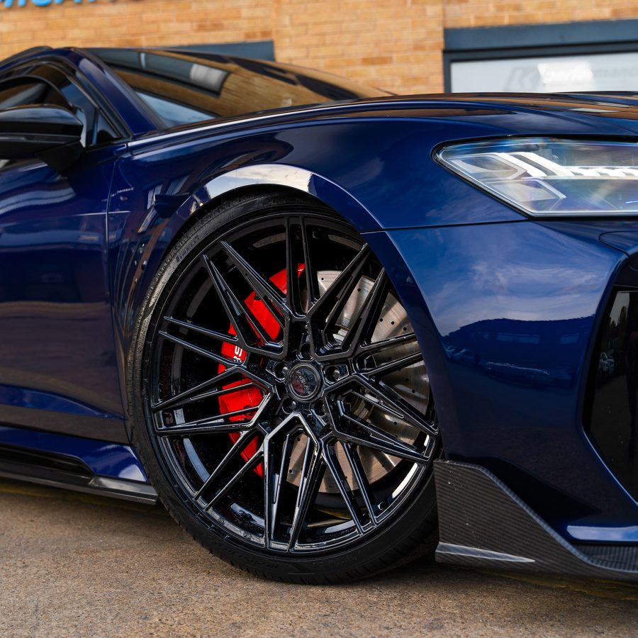 Audi RS6 C8 With Riviera RF10 Gloss Black By LK Performance