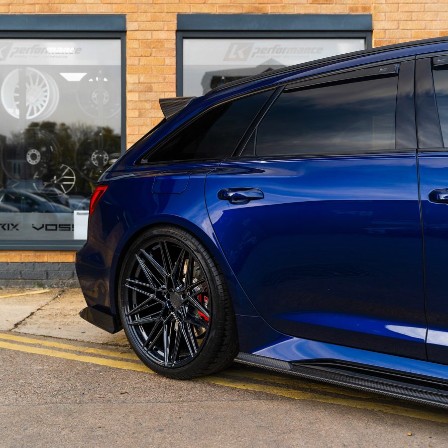 Audi RS6 C8 With Riviera RF10 Gloss Black By LK Performance