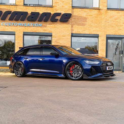 Audi RS6 C8 With Riviera RF10 Gloss Black By LK Performance