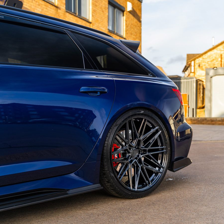 Audi RS6 C8 With Riviera RF10 Gloss Black By LK Performance