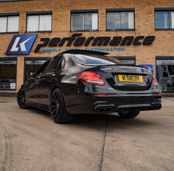 Mercedes E43 Saloon Riviera RF5 Black Polished Dark Tint