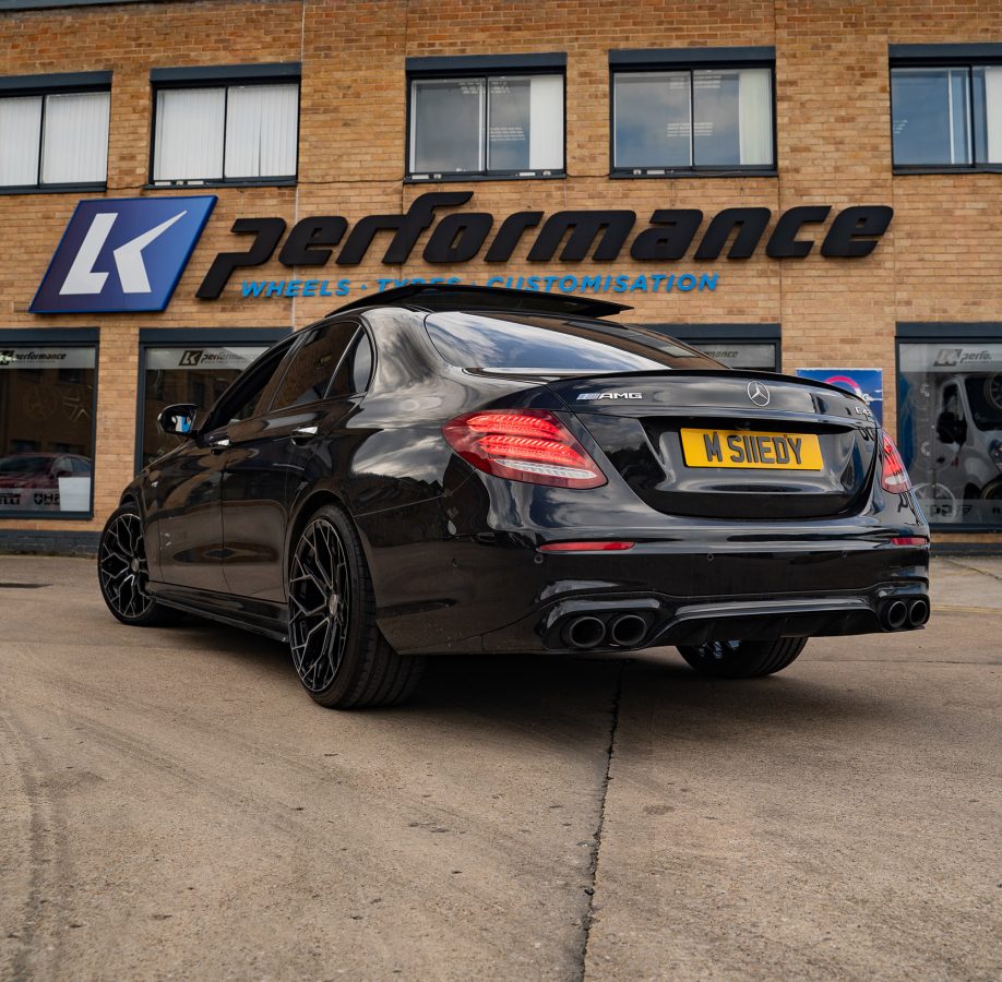 Mercedes E43 Saloon Riviera RF5 Black Polished Dark Tint