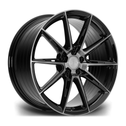 Riviera RF6 Black Polished Dark Tint Angle 19x8_5j