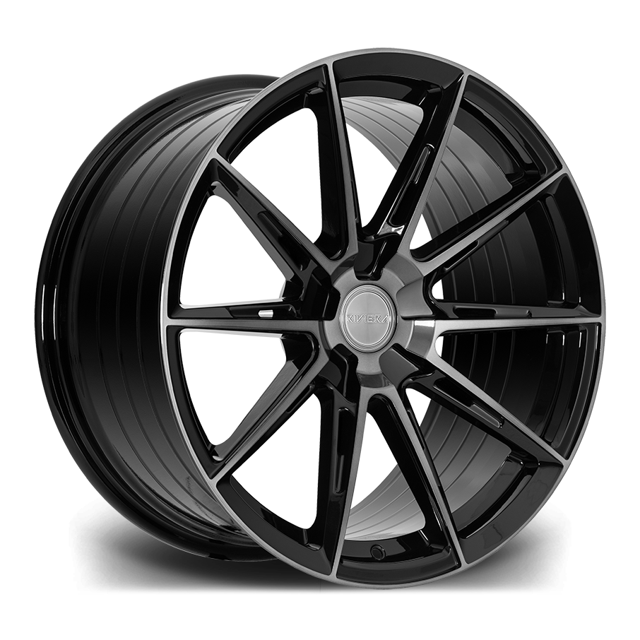 Riviera RF6 Black Polished Dark Tint Angle 19x9_5j