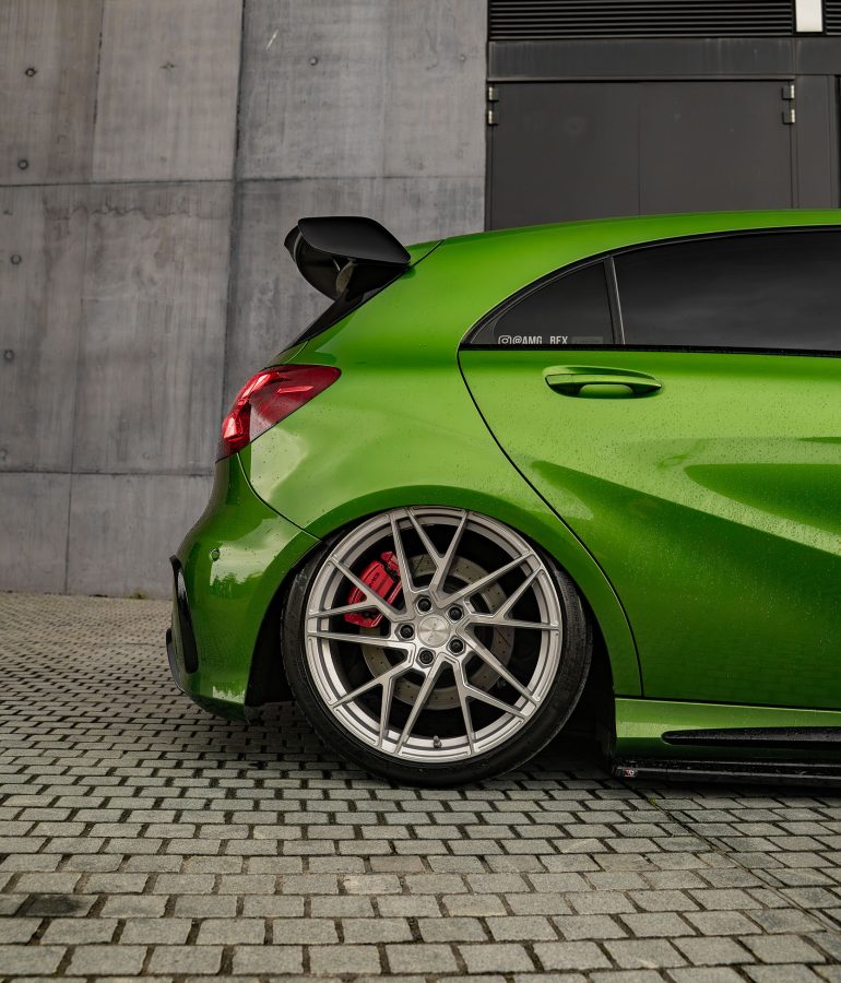 Mercedes A45 - AMG_BEX Riviera RF106 Silver Brushed Alloy Wheels