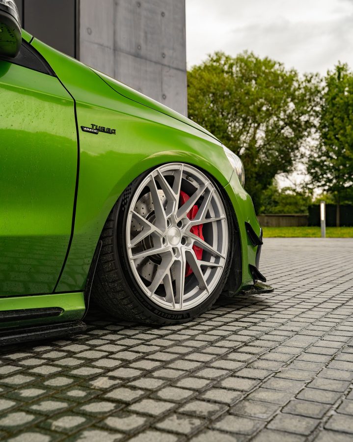 Mercedes A45 - AMG_BEX Riviera RF106 Silver Brushed Alloy Wheels