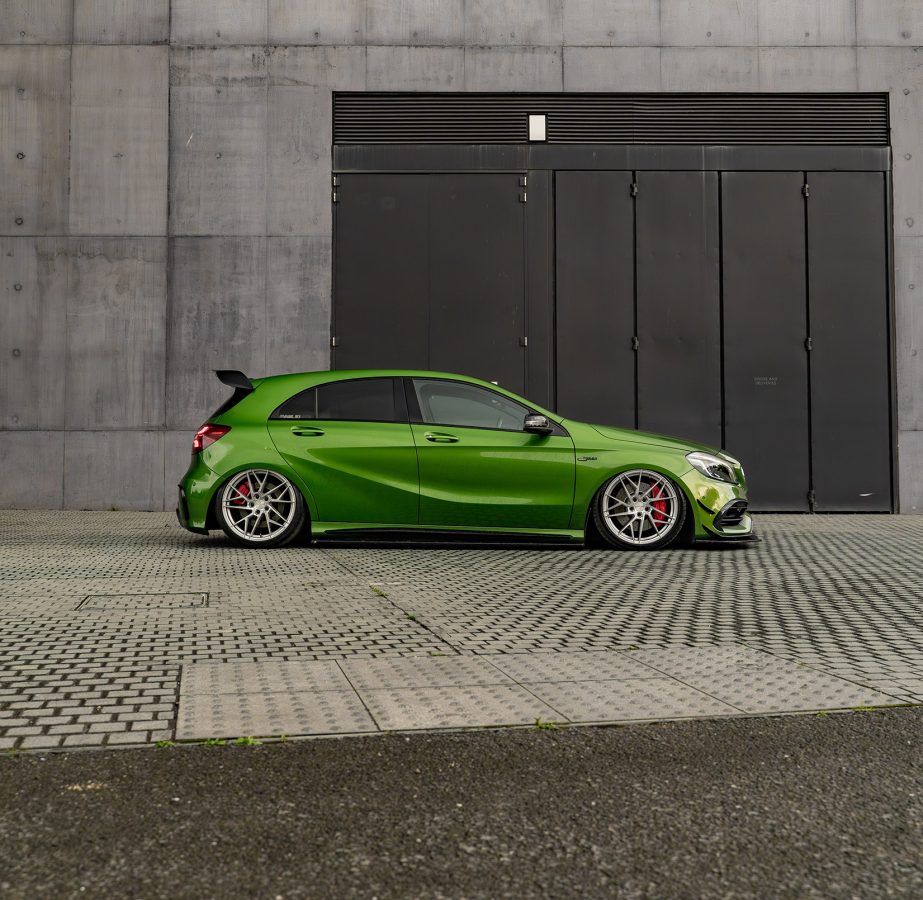 Mercedes A45 - AMG_BEX Riviera RF106 Silver Brushed Alloy Wheels